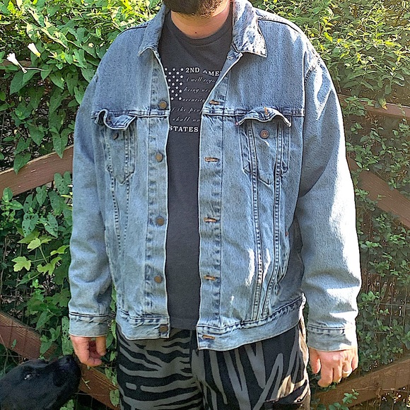 Vintage men’s Levi chore denim jacket 90s lined XL